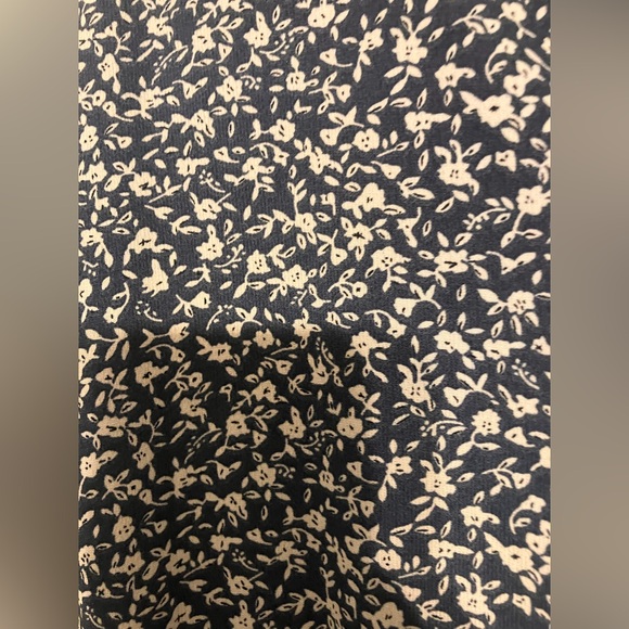 Blue Floral Midi Dress - Picture 3 of 4